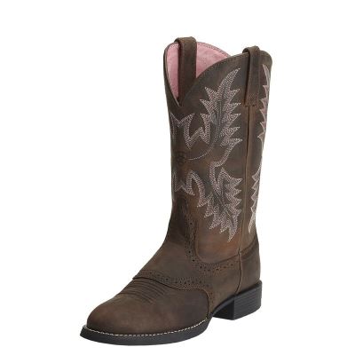 Ariat Western: Heritage Stockman Botas Western Mujer - Marrones Oscuro (JTDMI5946)